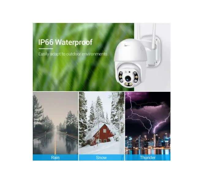 1080P FHD H.265 Waterproof WiFi Camera Motion Voice Alert Dual Antenna IP Camera