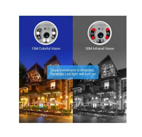 1080P FHD H.265 Waterproof WiFi Camera Motion Voice Alert Dual Antenna IP Camera