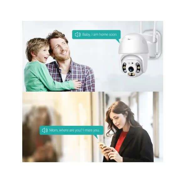 1080P FHD H.265 Waterproof WiFi Camera Motion Voice Alert Dual Antenna IP Camera