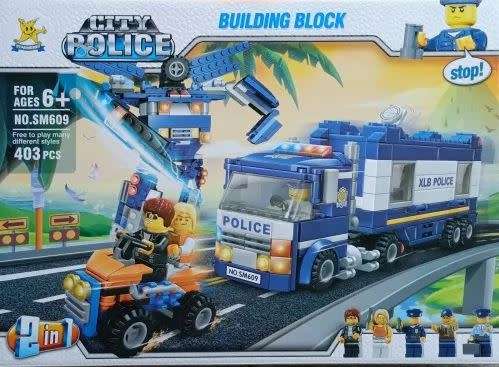 403 TOY BUILDING BLOCKS - 2 in 1 Police Set
