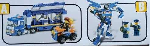 403 TOY BUILDING BLOCKS - 2 in 1 Police Set