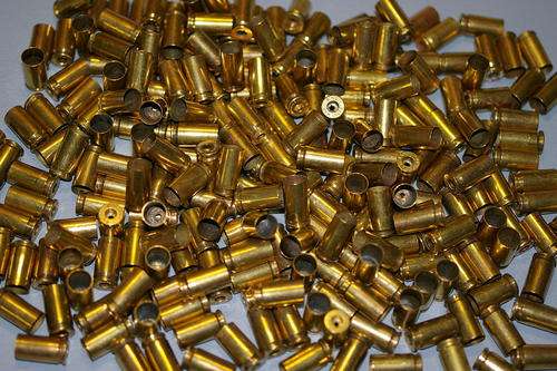 (RELISTED ENTRY), 9mm Brass, Mixed Headstamps, Used (De-primed, Resized,cleaned) in Packs of 500.