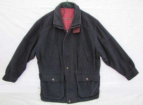 Mens Black Wool Warm Jacket, warm, lined and comfortable, Size 40