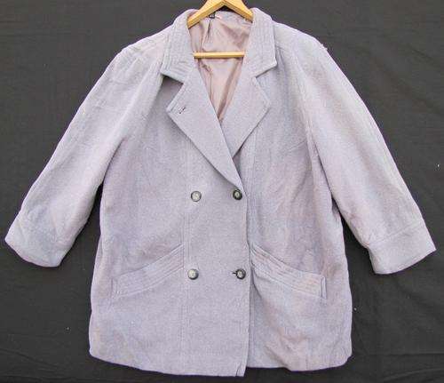 Ladies Stylish Double Breasted Cashmere & Wool Jacket, Lined, Warm and Comfortable, Size 42/44