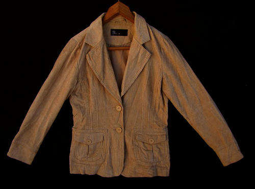 Ladies Winter Caramel Color Corduroy Jacket, Lined, Warm and Comfortable, Size 34