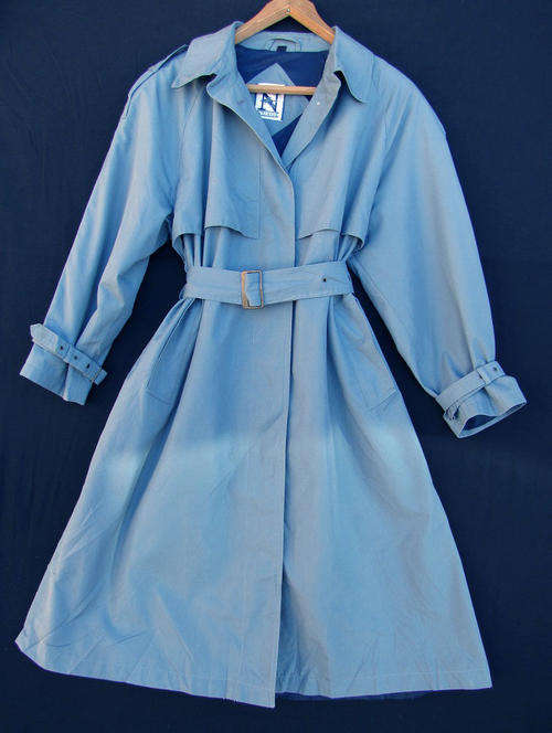 Ladies Winter Blue/Grey 3/4 Coat, Warm, Lined, Water Resistant and Comfortable, Size 38