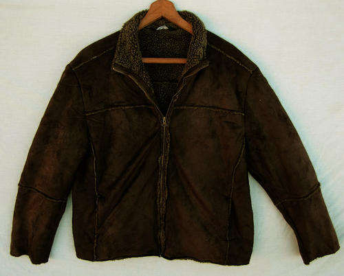 Lovely Womens Dark Brown Sheep Skin Jacket, Warm and Comfortable, Size 38