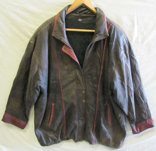 Ladies Lovely Brown Leather Jacket, Warm and Comfortable, Size 40/42