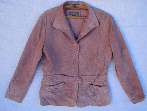 Striking Ladies Casual Pienk Leather Jacket, Comfortable, SA Size 36