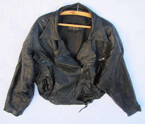 Ladies Stunning Black Crop Leather Jacket,Warm and Comfortable, SA Size 36