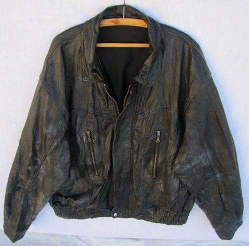 Mens Cosy Black Genuine Leather Jacket, Warm and Comfortable, SA Size 36