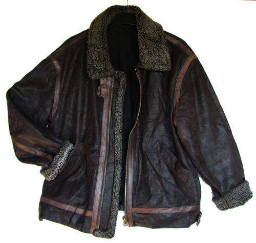 Men's Handsome Dark Brown Suede with Leather Trimmings Jacket, SA Size 36/38