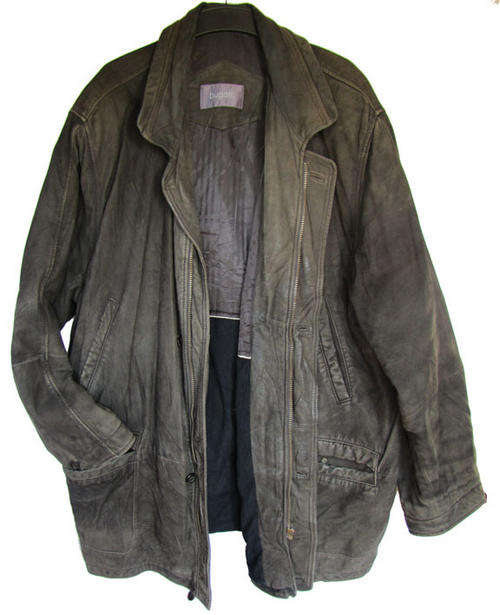 Men's Handsome Brown Genuine Nappa Leather Jacket , Nicely Lined, SA Size 44