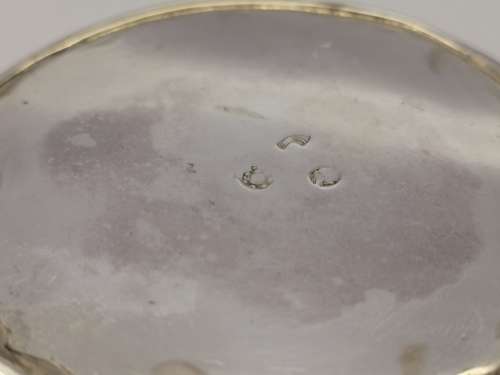 CONTENENTAL SILVER BOTTLE COASTER