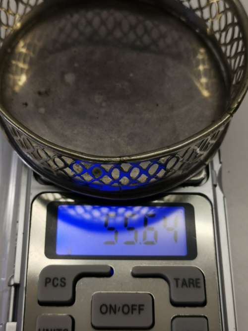 CONTENENTAL SILVER BOTTLE COASTER