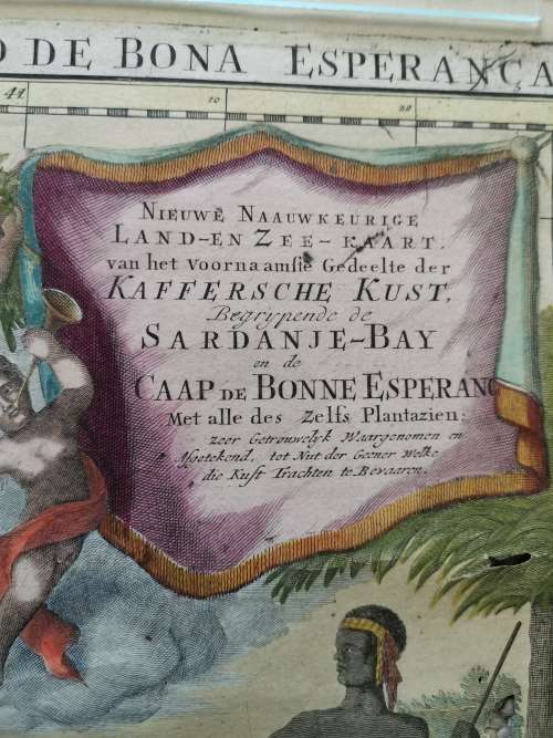 18th CENTURY DUTCH MAP OF THE CAPE AND ITS ENVIRONS