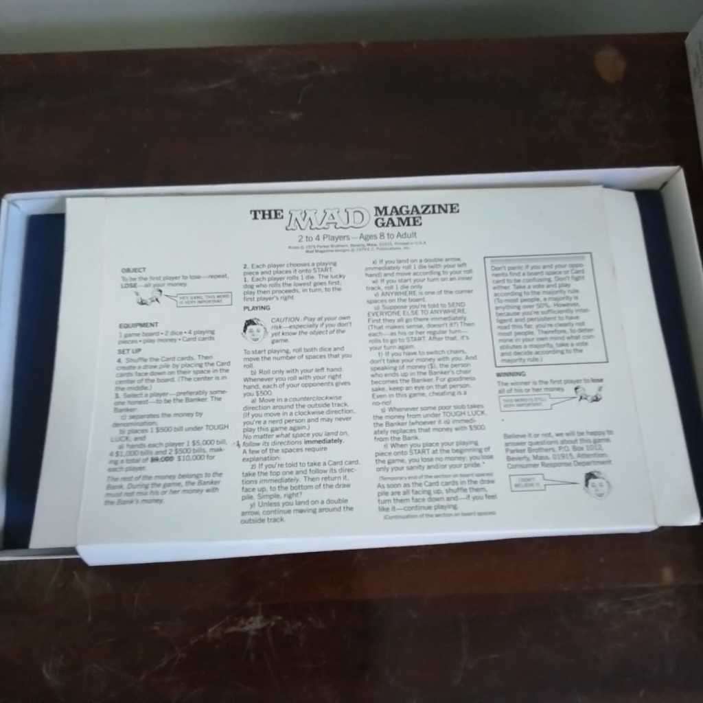 The Mad Magazine Game (Vintage) South African version *Complete Set*