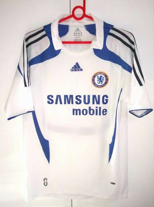2007 CHELSEA "Joe Cole" Away Soccer Jersey - M