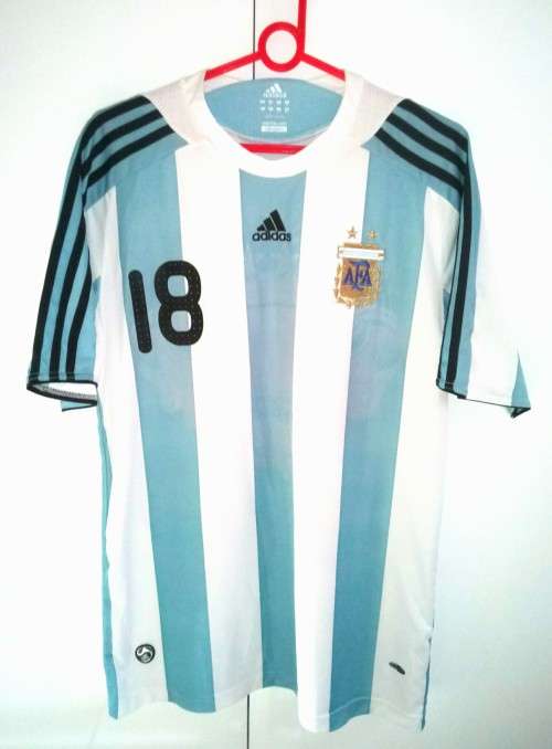 2008 Argentina "LIONEL MESSI" Home Jersey - M