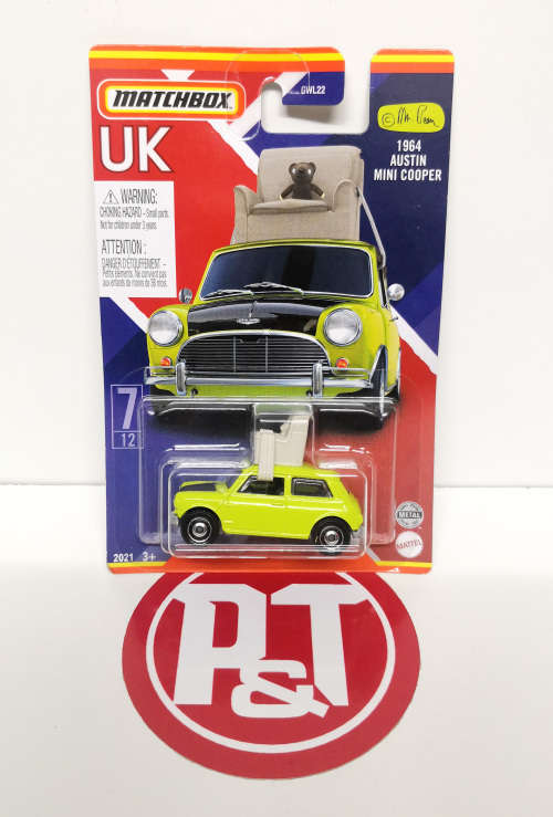 2021 Matchbox `Best of UK` Mr Bean Mini Cooper