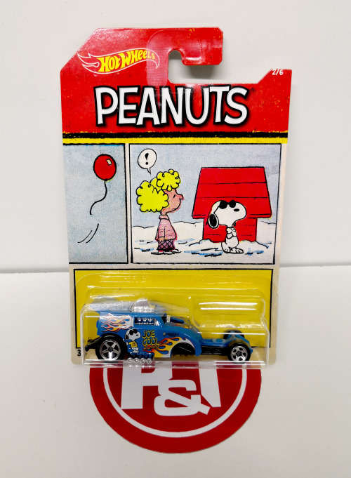 Hot Wheels `Peanuts` Themed Assortment set (6 Cars)