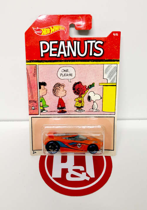 Hot Wheels `Peanuts` Themed Assortment set (6 Cars)