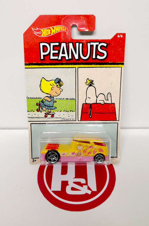 Hot Wheels `Peanuts` Themed Assortment set (6 Cars)