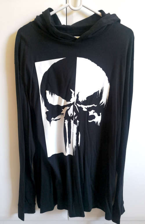 NEW Marvel`s `The Punisher` Hooded Sweater - Men`s XXL