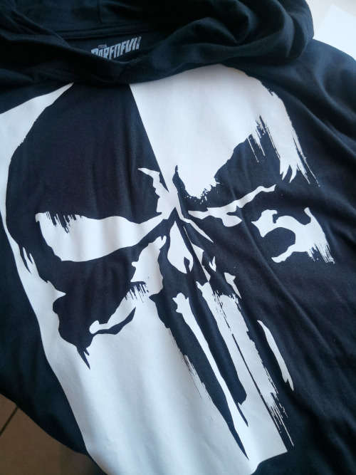 NEW Marvel`s `The Punisher` Hooded Sweater - Men`s XXL