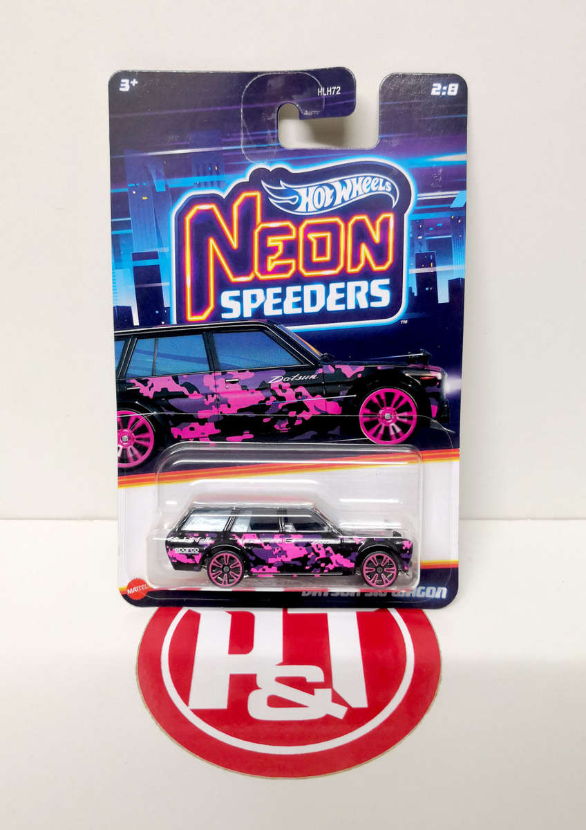 2024 Hot Wheels "Neon Speeders" Datsun 510 Wagon