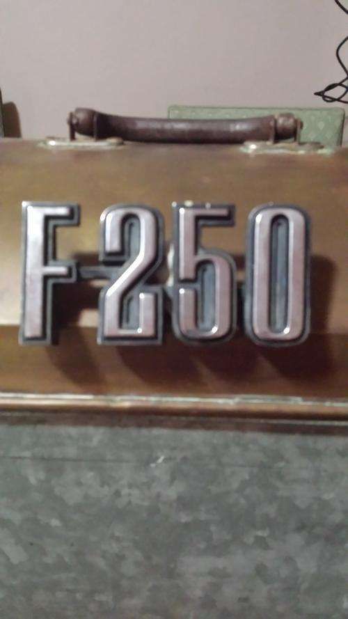 Car badge: F250 - From Ford pick up. Great condition
