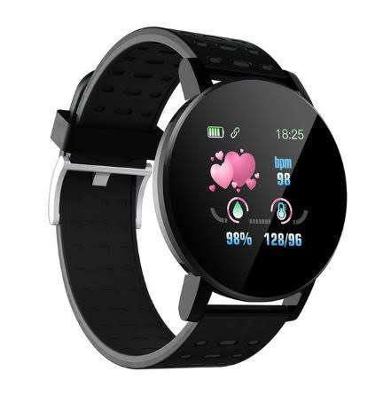 119 Plus Men Women Heart Rate Monitor Smart Watches - Android / iOS