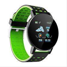 119 Plus Men Women Heart Rate Monitor Smart Watches - Android/ iOS
