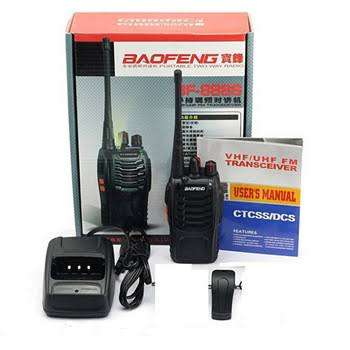 BAOFENG BF-888S 5W 400~470MHz 16-CH Walkie Talkie Set - Black