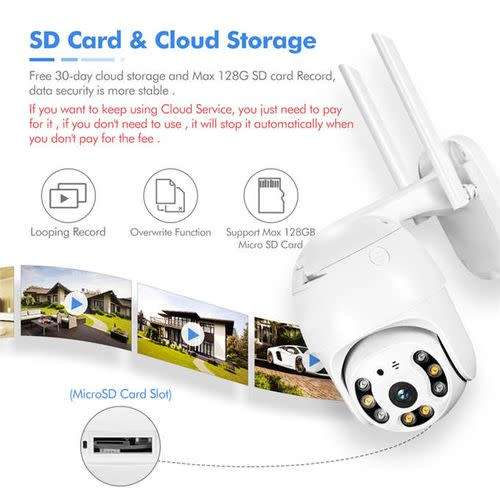 1080P Security Camera WIFI Outdoor PTZ Speed Dome Wireless IP Camera