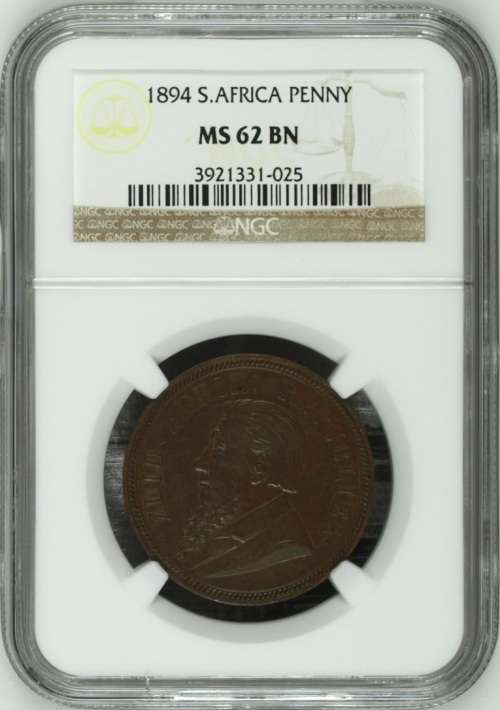 South Africa 1894 Penny Paul Kruger pre Boer War ZAR