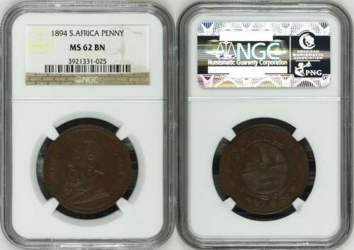 South Africa 1894 Penny Paul Kruger pre Boer War ZAR