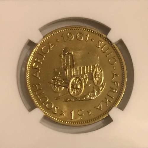 South Africa 1961 1c Cent High Grade Proof
