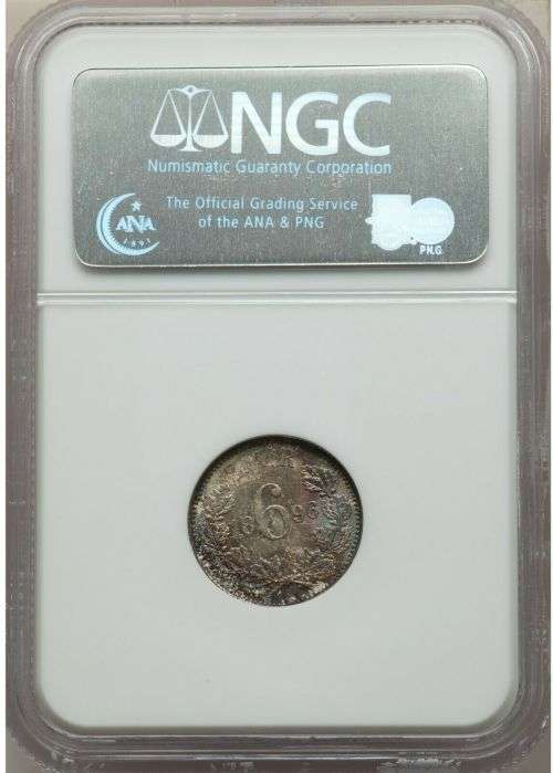 South Africa 1896 6 Pence Paul Kruger pre Boer War ZAR