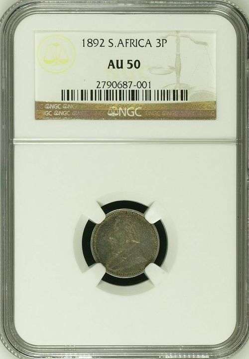 South Africa 1892 3 Pence Paul Kruger pre Boer War ZAR