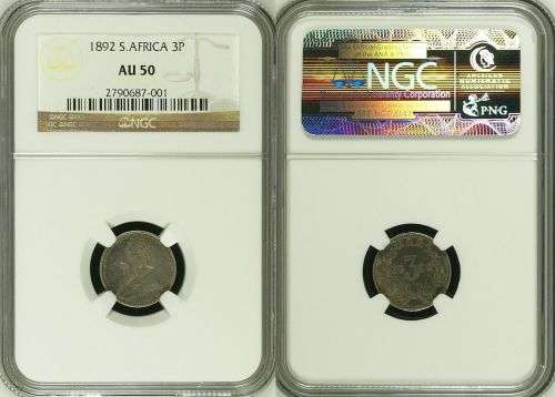 South Africa 1892 3 Pence Paul Kruger pre Boer War ZAR