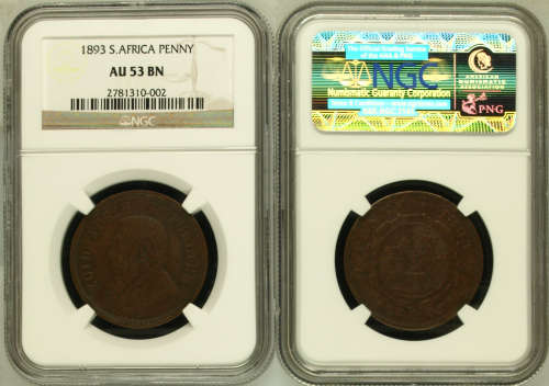 1893 Penny Paul Kruger pre Boer War ZAR