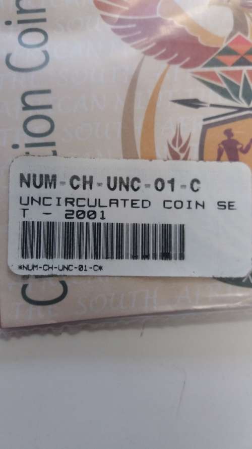 2001 UNCIRCULATED COIN SET ,STILL SEALED!!!SA MINT