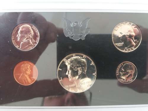 1969 S Proof Set Original Box 40% Silver Kennedy Washington US Mint 5 Coins!!