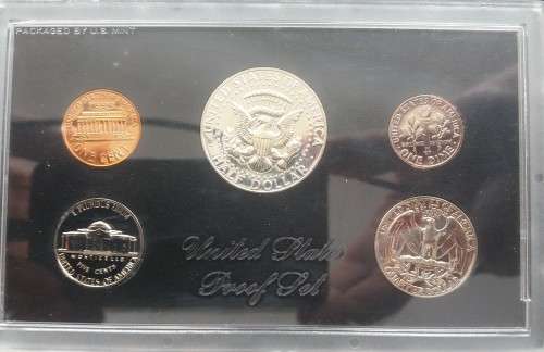 1969 S Proof Set Original Box 40% Silver Kennedy Washington US Mint 5 Coins!!