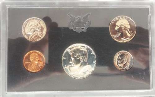 1969 S Proof Set Original Box 40% Silver Kennedy Washington US Mint 5 Coins!!