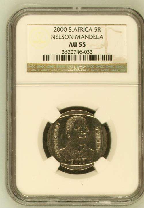 BARGAIN AU 55 NGC GRADED MADIBA R5 2000 SMILEY