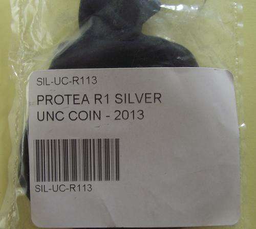 SILVER UNCIRCULATED 2013 PROTEA COIN STILL SEALED!!!!