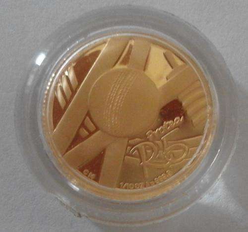2003 CRICKET PROTEA 1/10TH OZ GOLD COIN ENCAPSULATED!!