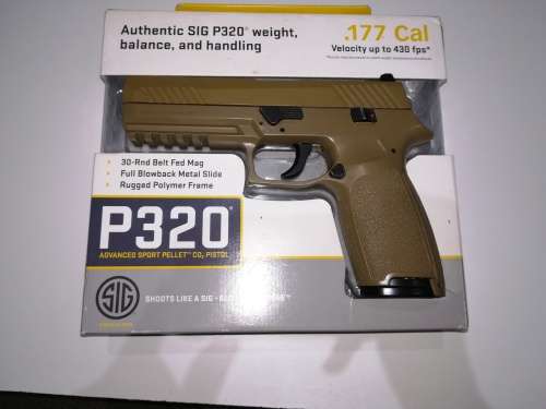 Sig Sauer P320 CO2 Pellet Pistol - Less than 500 shots fired
